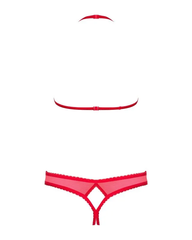 Obsessive - 870-sec-3 Zweiteiliges Set - Rot