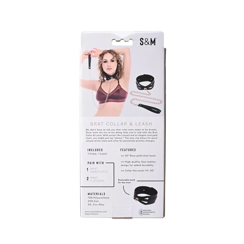 Sportsheets - Sex & Mischief Brat Collar & Leash
