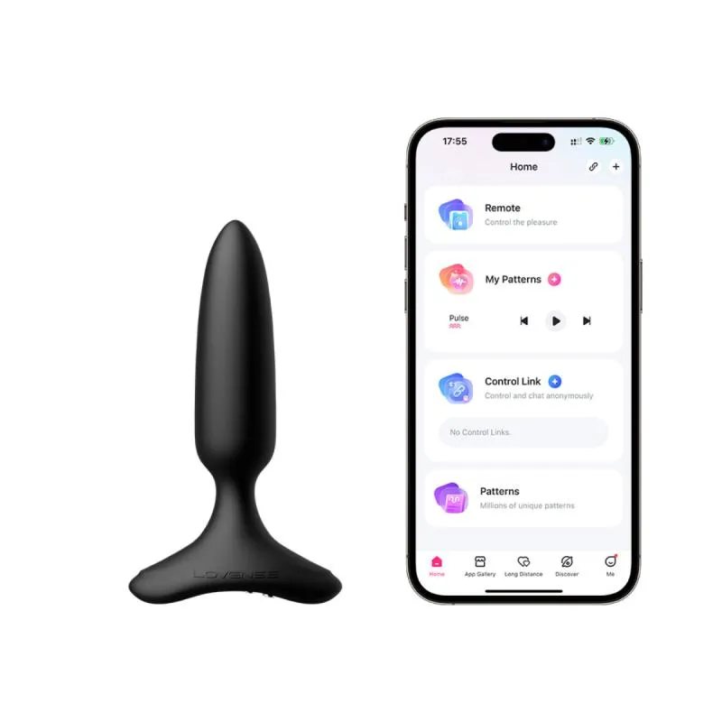 Lovense - Hush 2 Vibrationsbuttplug Mit App - Schwarz
