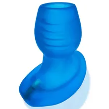 Oxballs - Glowhole-2 Hollow Buttplug with Led Insert Blue Morph Large Oxballs - Glowhole-2 Hollow Buttplug with Led Insert Blue Morph Large