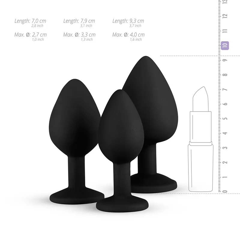 EasyToys »Diamant« Analplug-Set