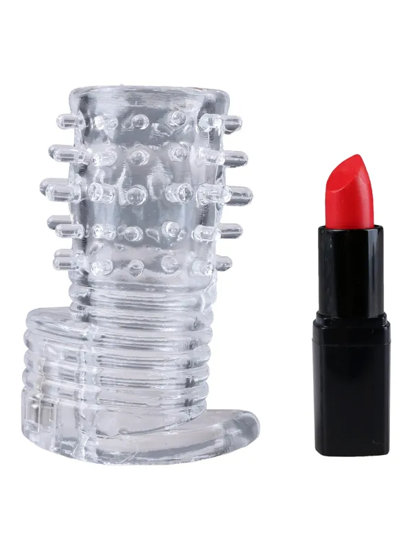 Size Matters - Clear Sensations Vibrierende Penishülle - Transparent