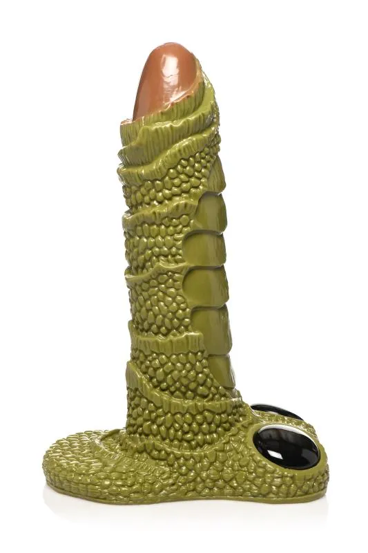 XR Brands - Riesiger Schuppiger Sumpfmonster-Dildo - Grün