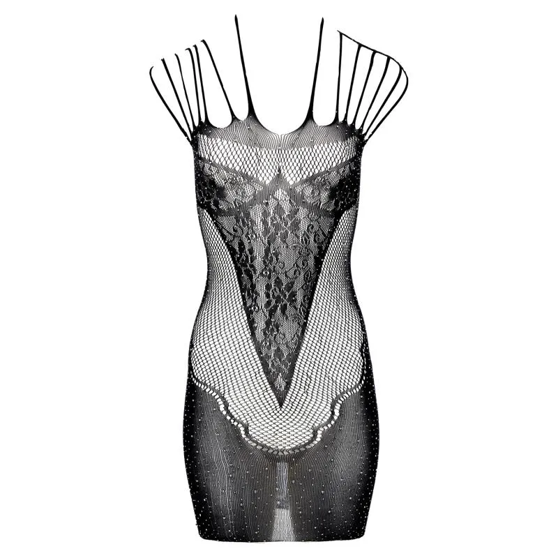 Christine - Glitzerndes Kleid - Schwarz