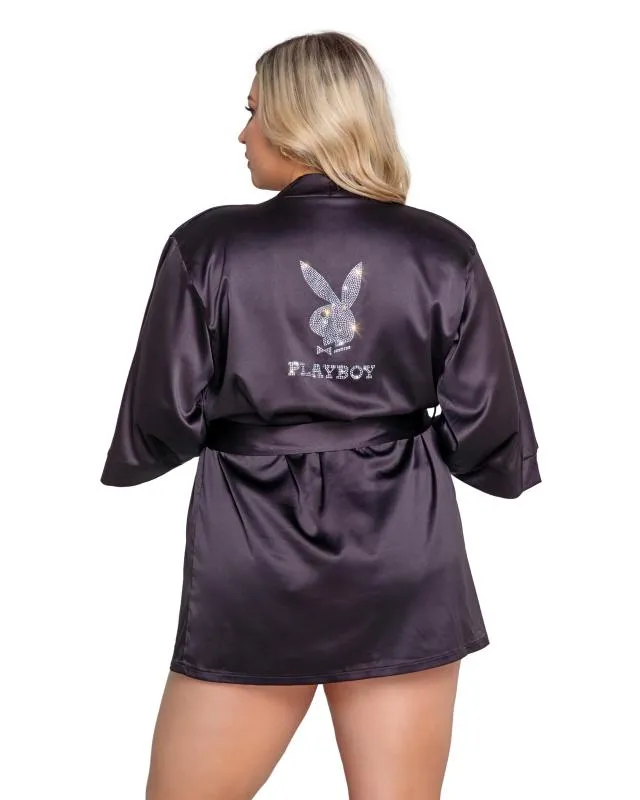 Playboy Lingerie - Glitzernder Bunny-Kimono