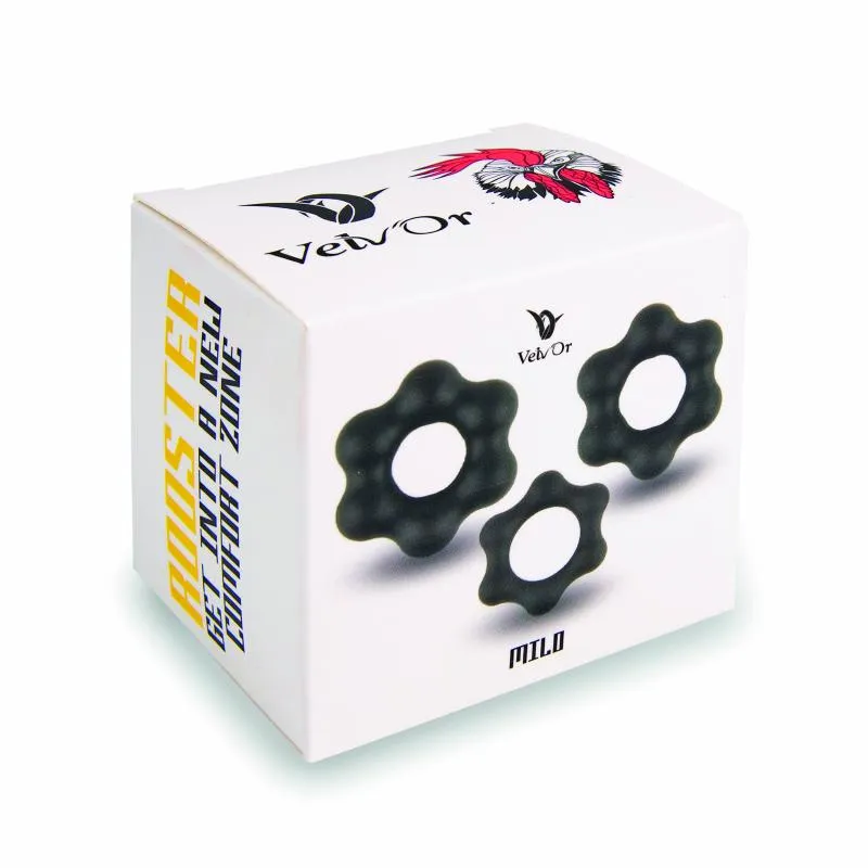 Velv%27Or - Rooster Milo Pack Set of Robust Cock Rings
