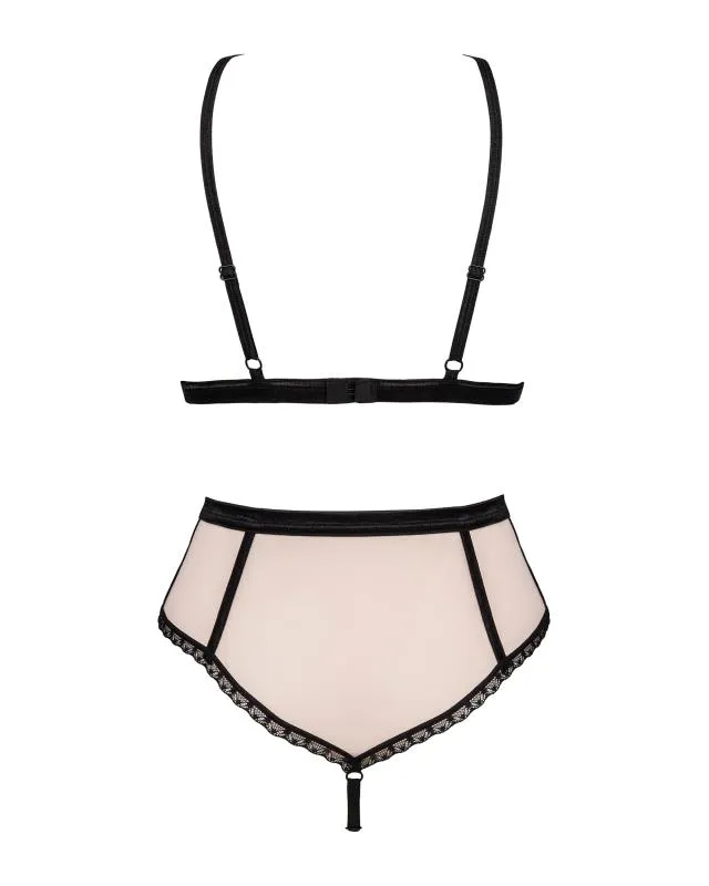 Lilines Spitzen-BH-Set - Rosa
