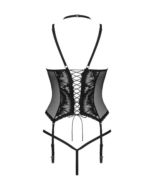 2-teiliges Straps-Set Alessya - schwarz