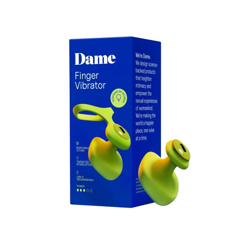 Dame - Fin 2.0 Finger-Vibrator - Citrus