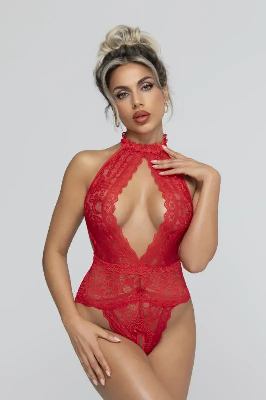 Christine - Offener Body Eleonora - Rot
