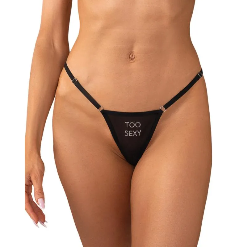 Obsessive - Violami Sexy String - Schwarz