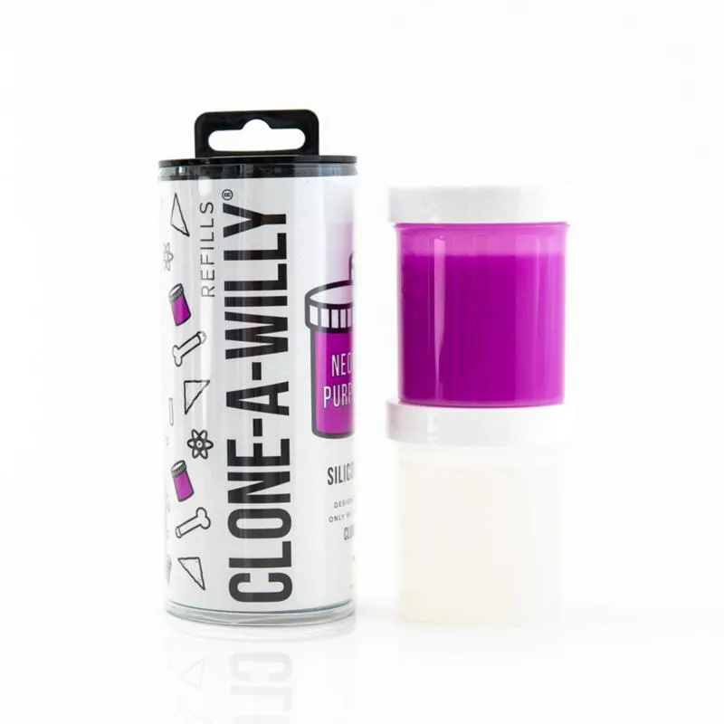 Clone-A-Willy - Nachfüllpackung Neon Lila Silikon