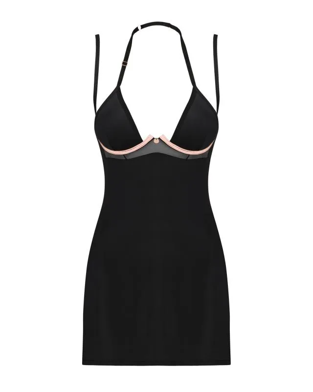 Selinne Sexy Babydoll mit String - Schwarz