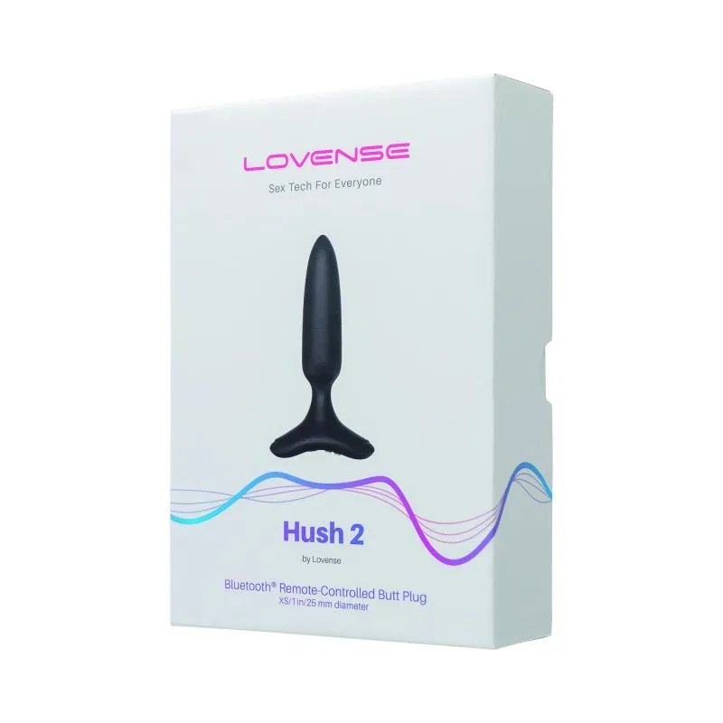 Lovense - Hush 2 Vibrationsbuttplug Mit App - Schwarz