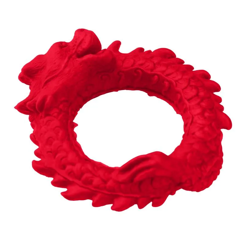 XR Brands - Aufstieg des Drachen Silikon Penisring - Rot