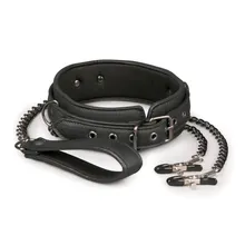 EasyToys Halsband mit Leine & Nippelklemmen EasyToys Halsband mit Leine & Nippelklemmen