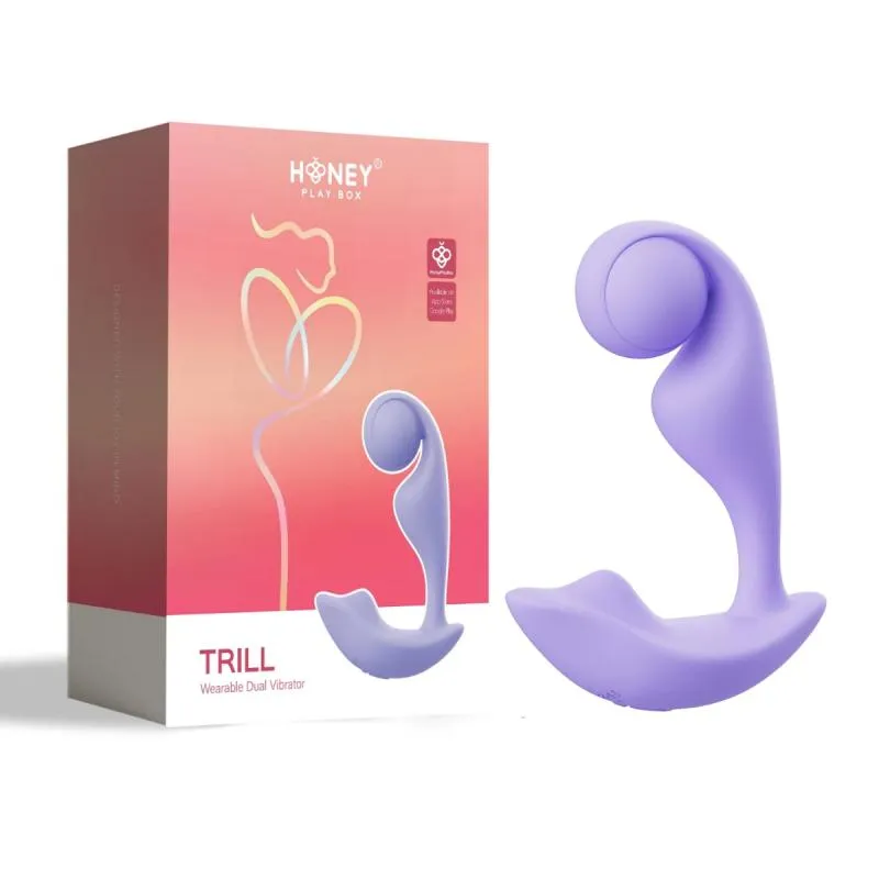 HoneyPlayBox – Trill Tragbarer Druck-Vibrator – Lila