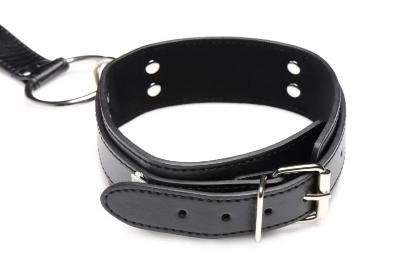Strict - Halsband mit Manschetten Fessel-Set - Schwarz
