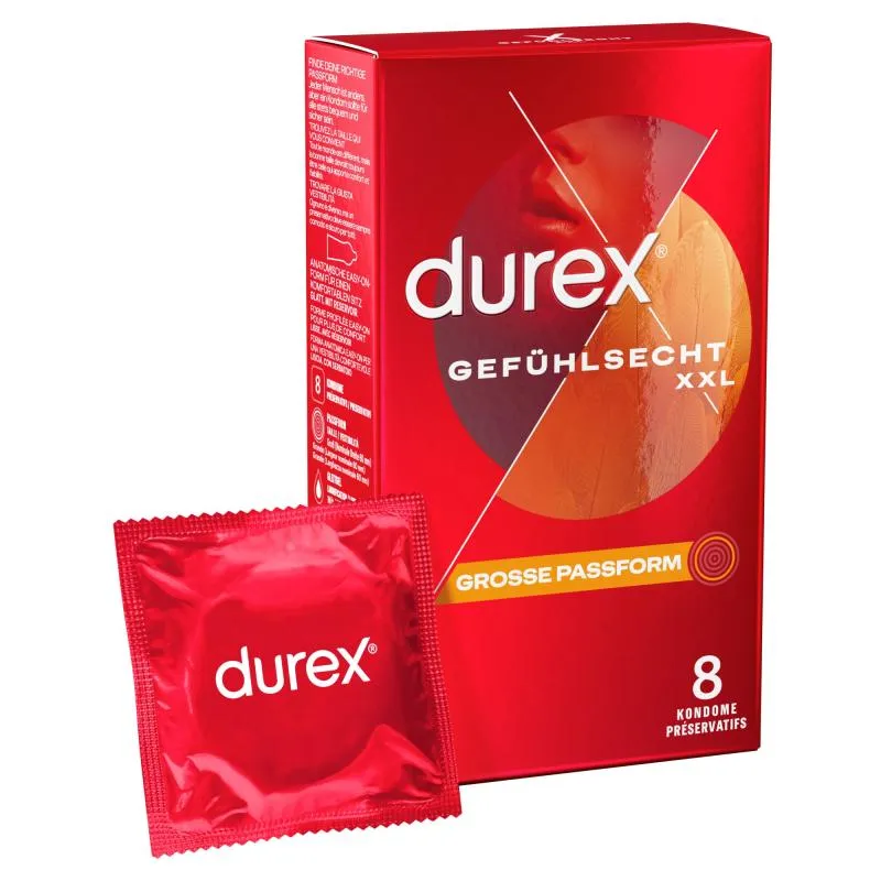 Durex Gefühlsecht Extra Groß - 8 Stk