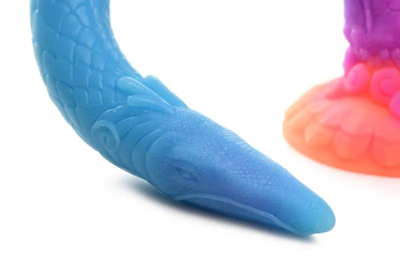 Glow-in-the-Dark Dragon Silikon Anal Dildo
