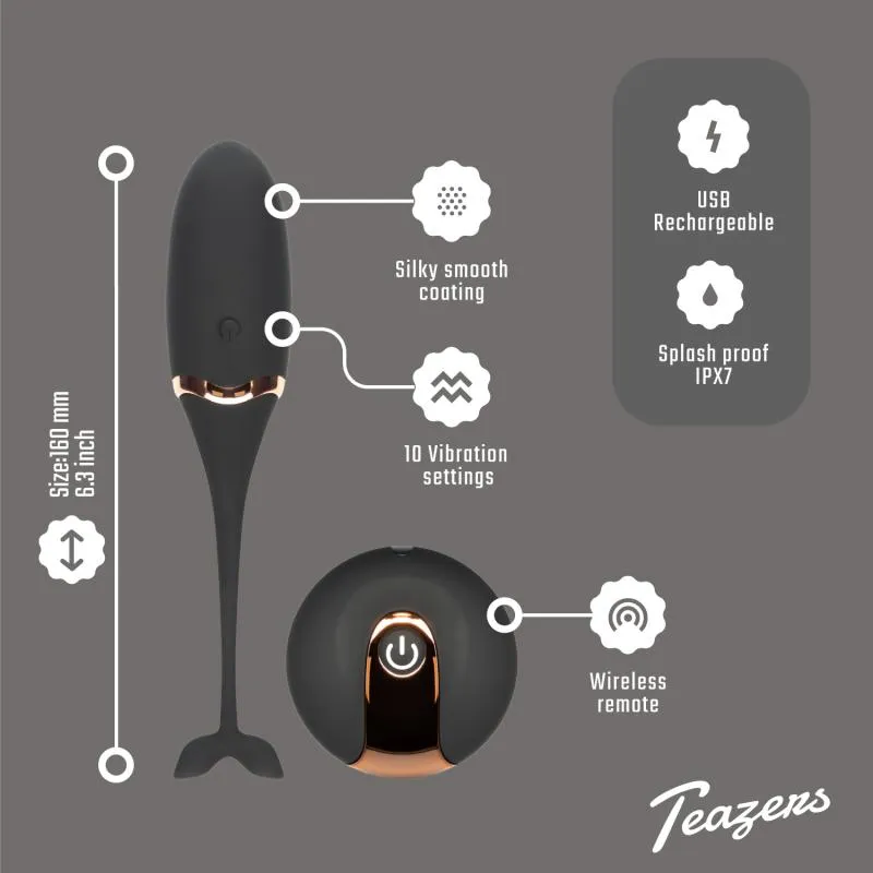 Teazers – Vibrating Egg Mit Fernbedienung – Schwarz