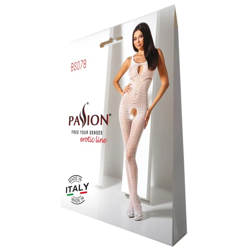 Passion - BS078 Catsuit - Weiss