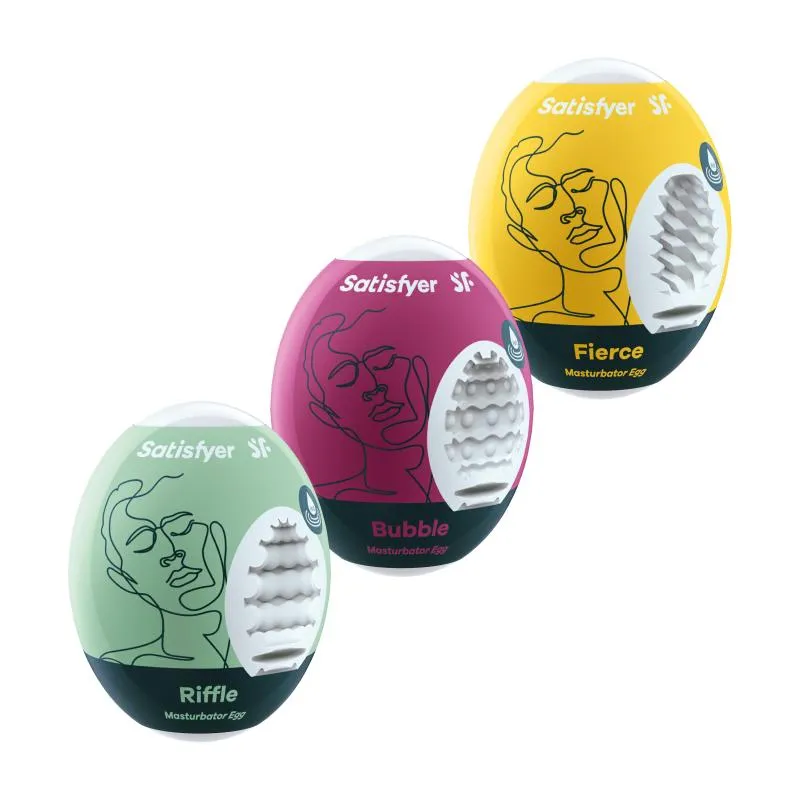 Satisfyer »Riffle, Bubble & Fierce« Egg-Masturbator