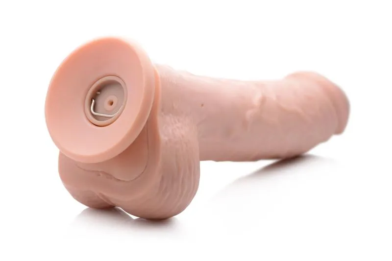 Loadz - Vibrierender Spritzdildo - 21,5 cm & Helle Farbe
