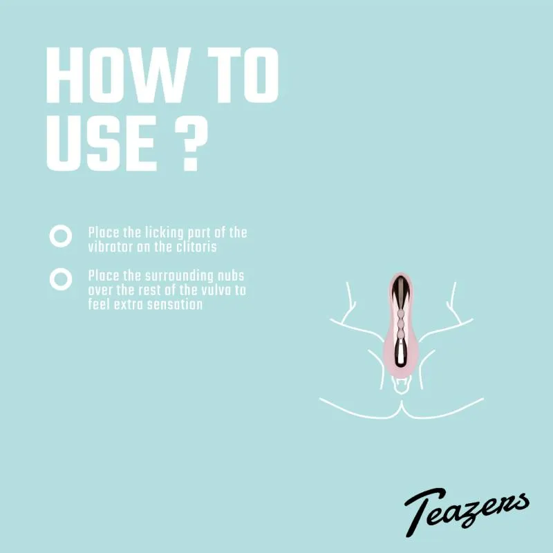 Teazers »Zunge« Auflegevibrator
