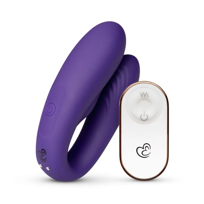 Paarvibrator mit Fernbedienung - Lila