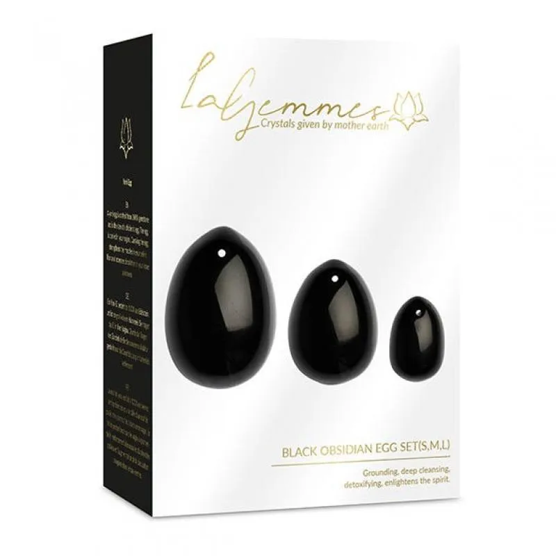 La Gemmes »Obsidian« Yoni-Ei Set