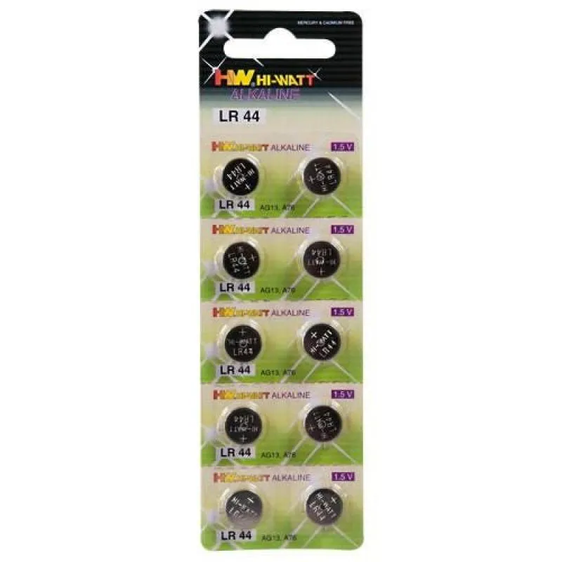 Knopfzellbatterien LR44 10 Stk.-Blister