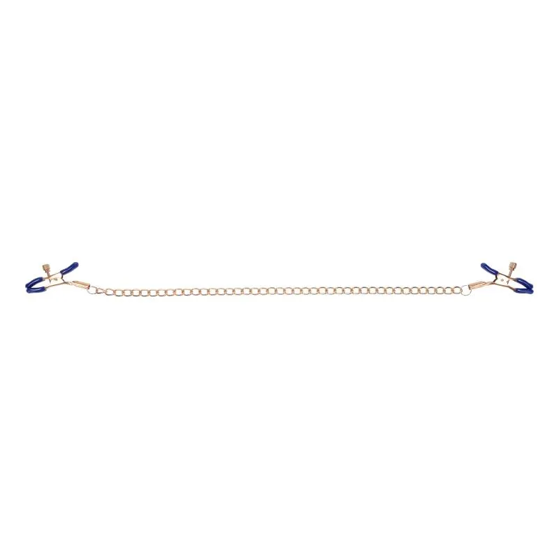 Cougar Brustwarzenklemmen mit Kette - Gold