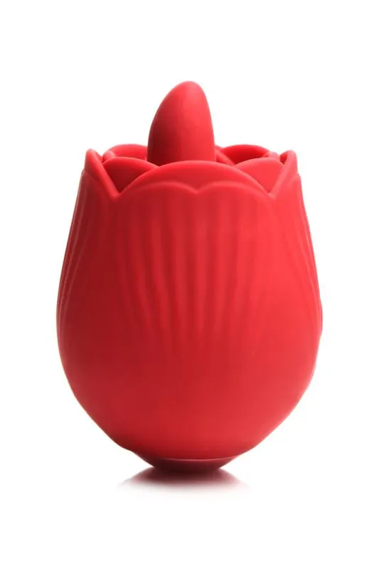 BLOOMGASM - French Rose Leck- und Vibrationsstimulator - Rot