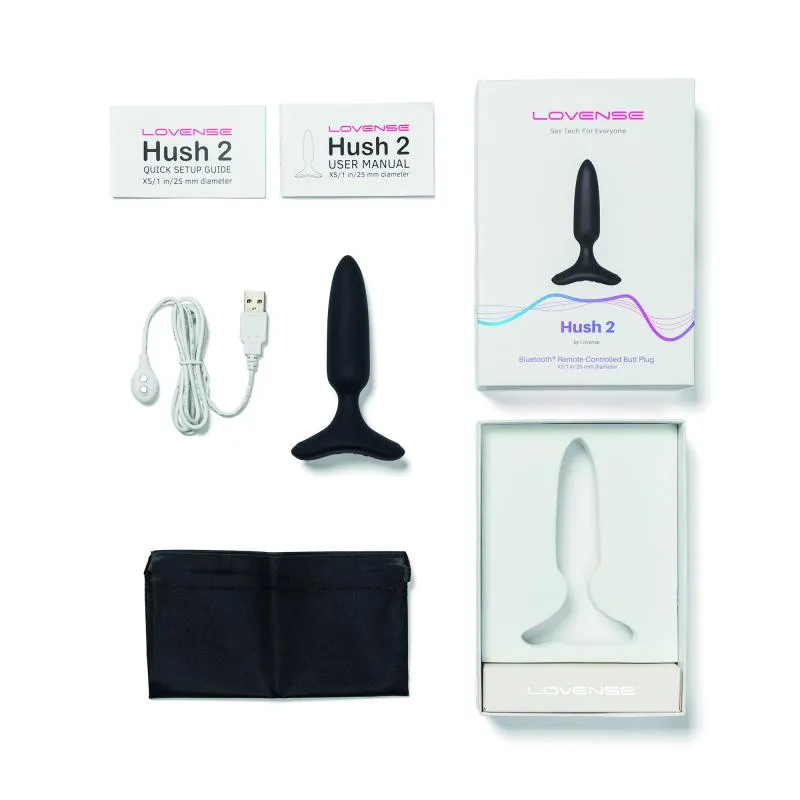 Lovense - Hush 2 Vibrationsbuttplug Mit App - Schwarz