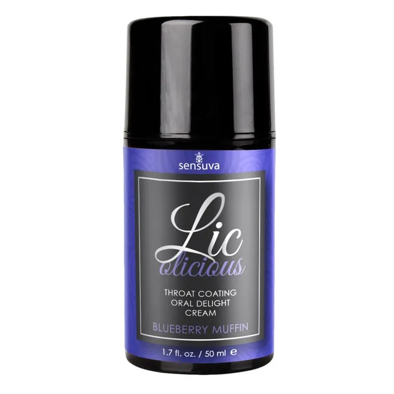 Sensuva - Lic-o-licious Oral Delight Cream Blueberry Muffin