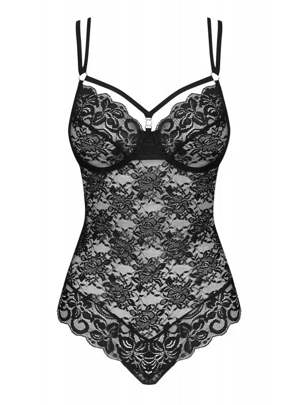 Obsessive Spitzenbody Schwarz