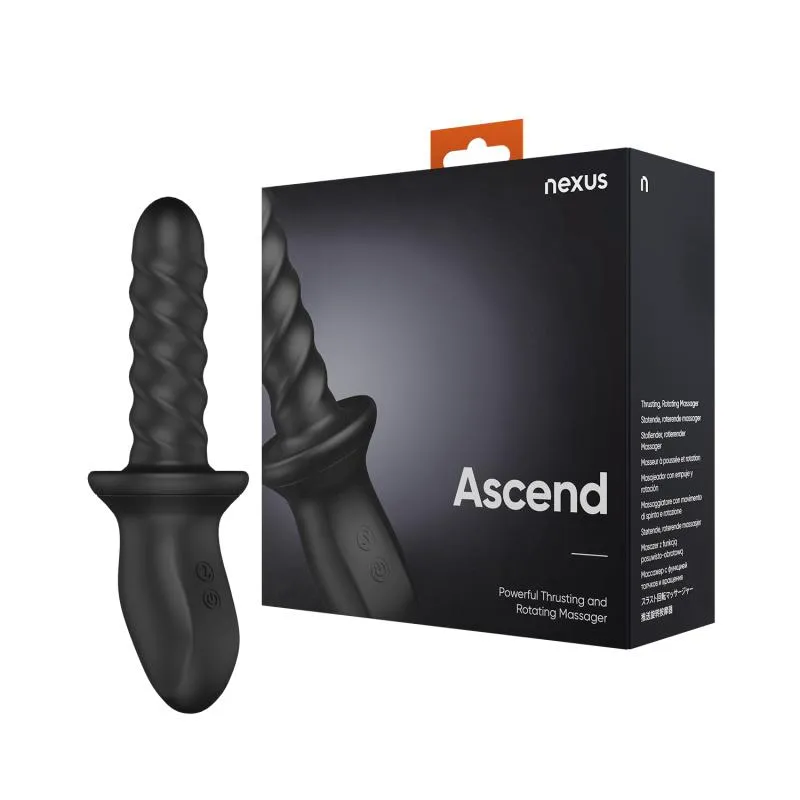 Nexus – Ascend Stoßender & Rotierender Massager – Schwarz