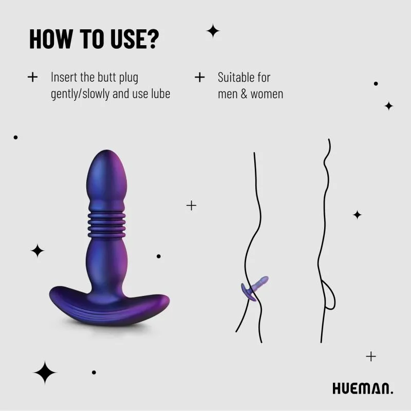 Hueman »Supernova« Analplug mit Stoßfunktion