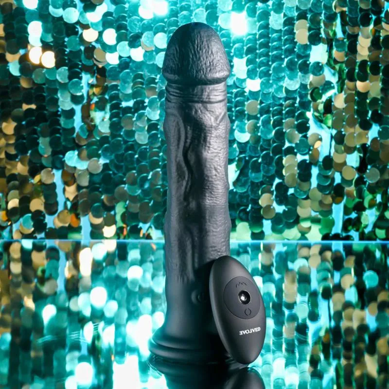 Evolved - Black Thunder Vibrationsdildo - 25 cm