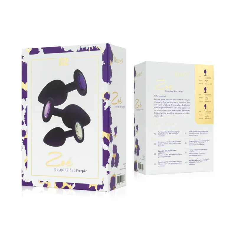 Bootyplug 3 Stk. - Lila