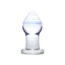 Glas - Amethyst Rain Glass Butt Plug Glas - Amethyst Rain Glass Butt Plug