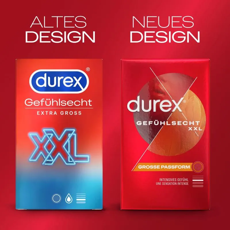 Durex Gefühlsecht Extra Groß - 8 Stk