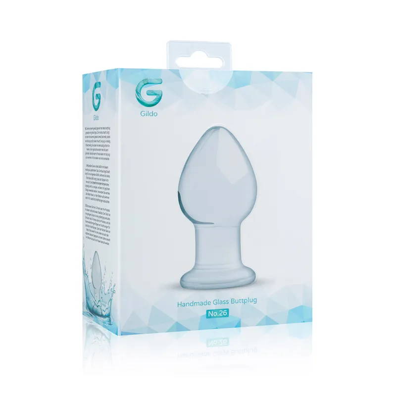 Gildo »Transparent« Analplug aus Glas - 9cm