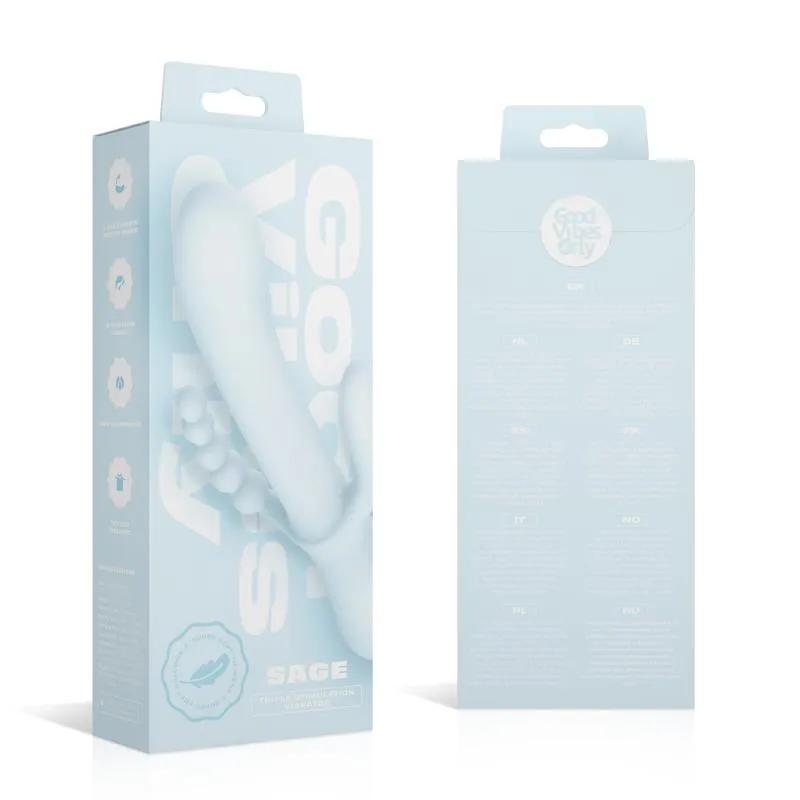 Good Vibes Only - Triple Stimulation Vibe - Soft Silicone - Blau