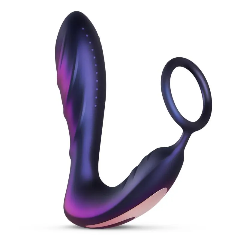 Hueman »Black Hole« Analvibrator mit Penisring