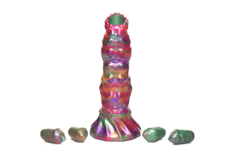 Ovipositor-Dildo mit Eiern