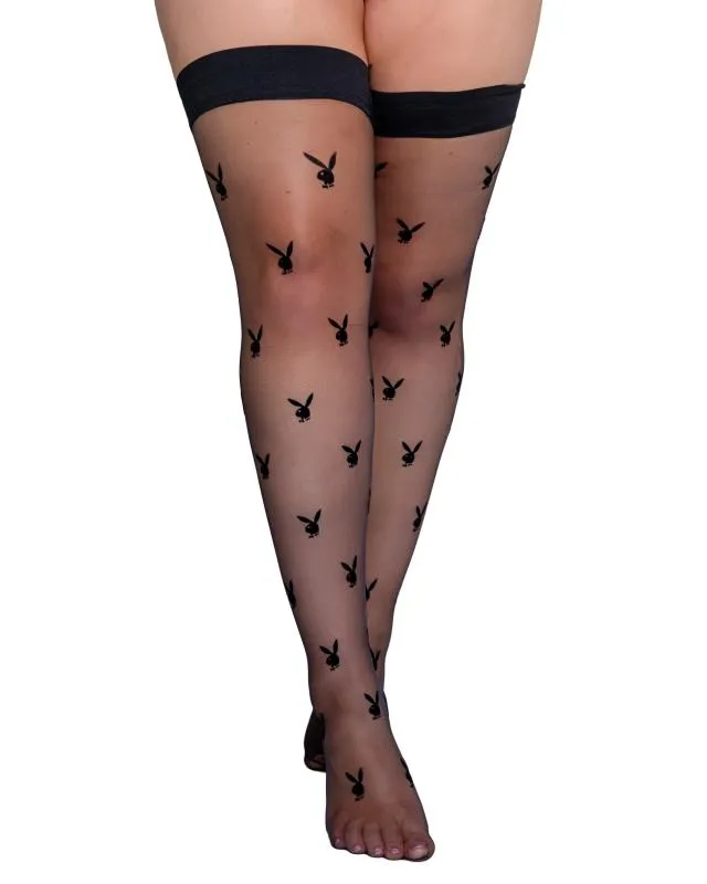 Playboy Lingerie - Bunny Noir Strümpfe
