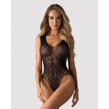 Netzstoff-Body mit offenem Intimbereich Netzstoff-Body mit offenem Intimbereich