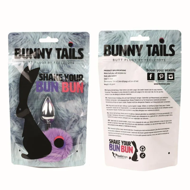 FeelzToys - Bunny Tails Butt Plug - Violett